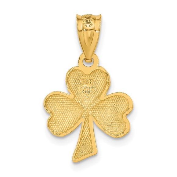 14k Shamrock Charm - Picture 3 of 4